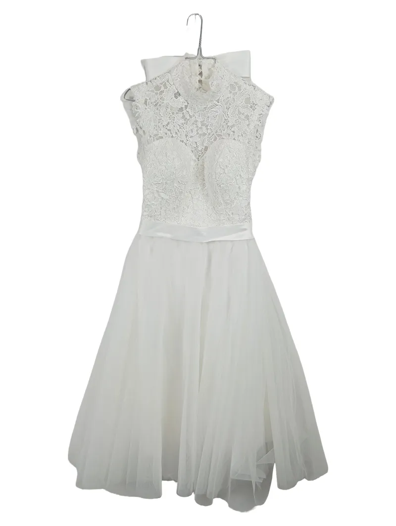 Lakshmigown Brautkleid Damen Gr. 38 Weiß Spitze Tüll Hochzeit 1