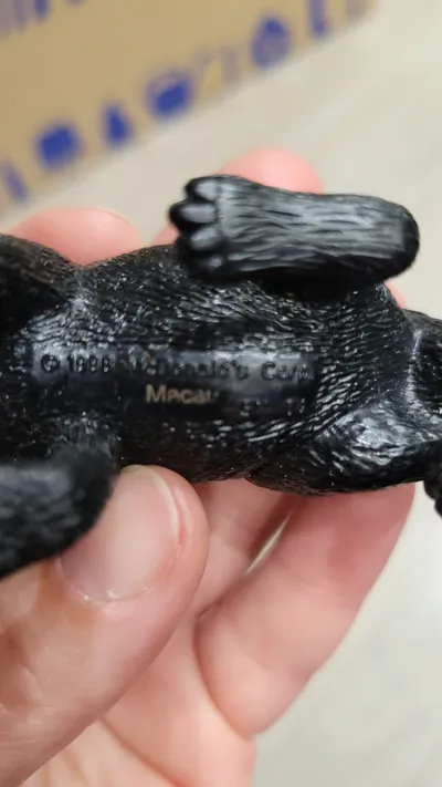McDonald's Tasmanischer Teufel Spielfigur Schwarz 1998 Sammelfigur