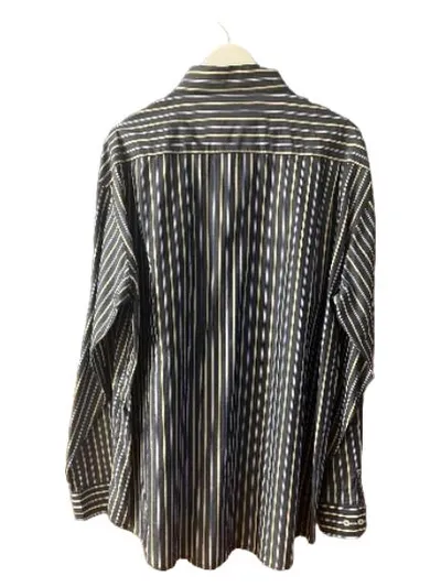 CANDA Herren Business Hemd Langarm Gestreift Blau Gr. 2XL Baumwolle
