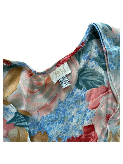 APART Fashion Damen Bluse Gr. 42 XL Blumenmuster Rosen Kurzarm