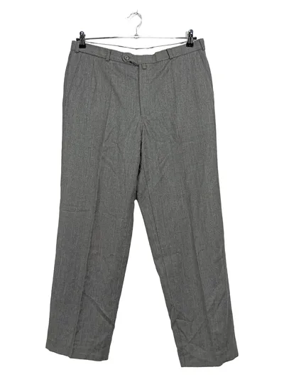 Walbusch Herren Stoffhose Grau Gr. 50 Business Klassisch Baumwolle
