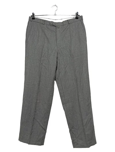 Walbusch Herren Stoffhose Grau Gr. 50 Business Klassisch Baumwolle