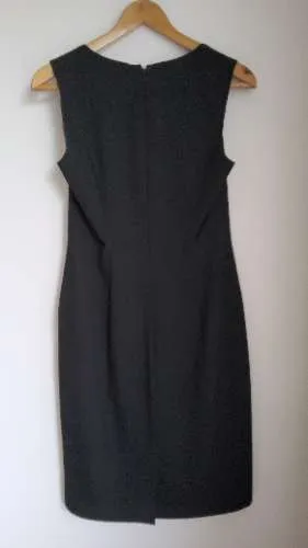s.Oliver Selection Damen Businesskleid Etuikleid Schwarz Gr. 36 Ärmellos