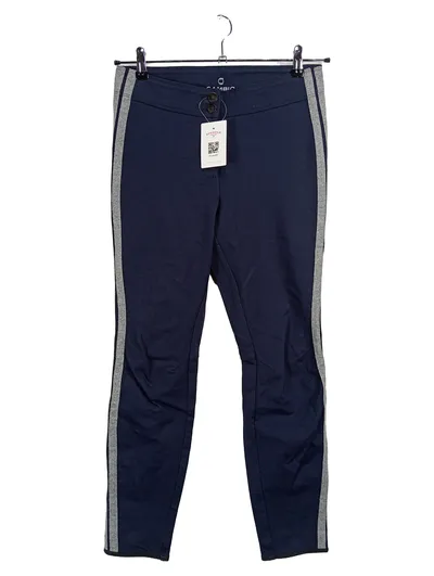 Cambio Damen Stoffhose Streifen Freizeit Blau Gr. W29/38/M L29