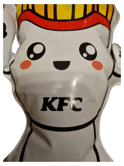 KFC Kuscheltier Maskottchen Figur Fantasiefigur Weiß Charmant Sammlerstück