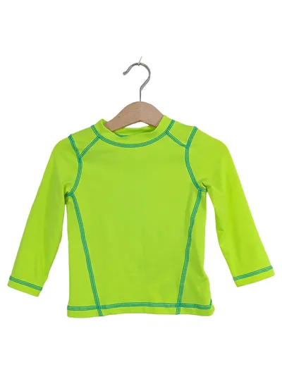 Cat & Jack UV-Schutzshirt Kinder Gr. 86 Neongrün Langarm Rashguard