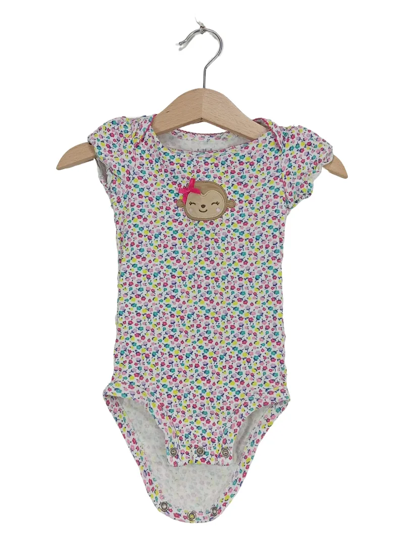 Child of Mine Carter's Baby Body Mädchen Gr. 62 3-6 Monate Blumen Affe 1