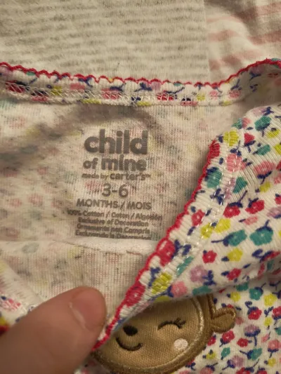Child of Mine Carter's Baby Body Mädchen Gr. 62 3-6 Monate Blumen Affe