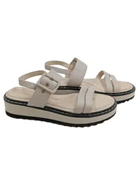 Tamaris Plateausandalen Damen Gr. 40 Beige Casual Sandalen 1