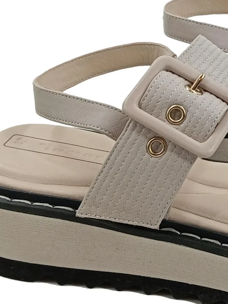 Tamaris Plateausandalen Damen Gr. 40 Beige Casual Sandalen 2