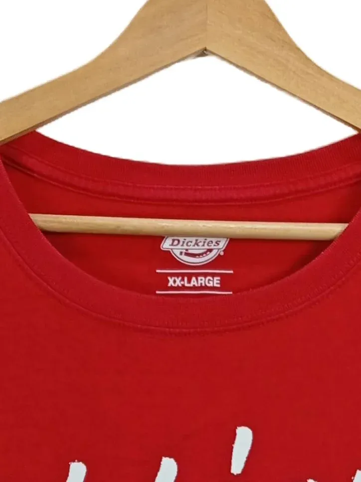 Dickies 1922 T-Shirt Herren Rot Gr. XXL Logo Print Kurzarm 3