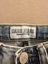 Cars Jeans Mädchen Jeans Straight Leg Strasssteine Blau Gr. 140 4