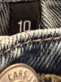 Cars Jeans Mädchen Jeans Straight Leg Strasssteine Blau Gr. 140 6