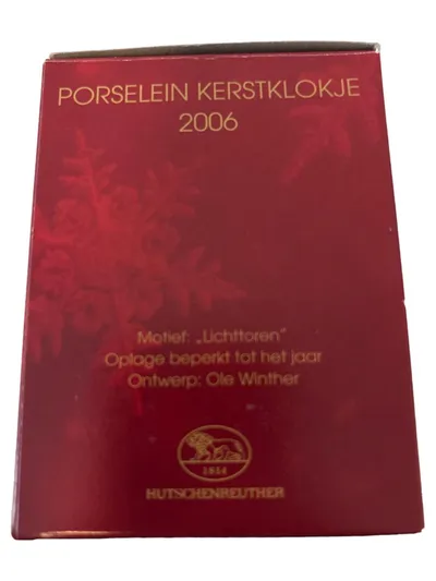 Hutschenreuther Weihnachtsglocke Beim Leuchtturm Porzellan Mehrfarbig 8cm