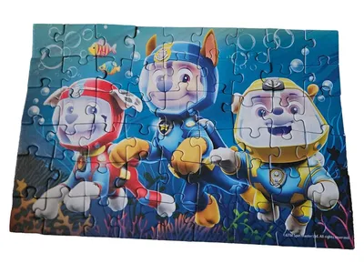 Trefl Mini Puzzle 54 Teile Paw Patrol Unterwasser Chase Marshall Rubble