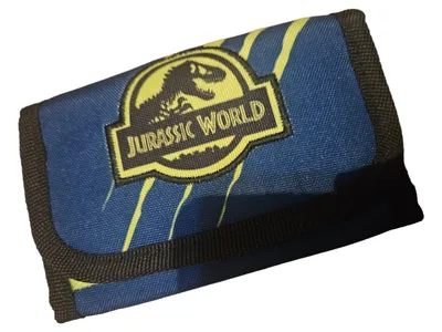 Jurassic World Geldbörse Kinder Geldbeutel Portemonnaie Blau Jungen Dino Motiv