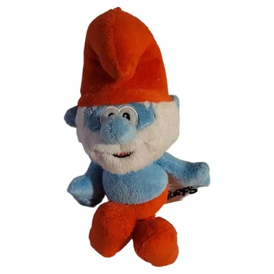 Die Schlümpfe Papa Schlumpf Kuscheltier Plüschfigur 25 cm Mehrfarbig