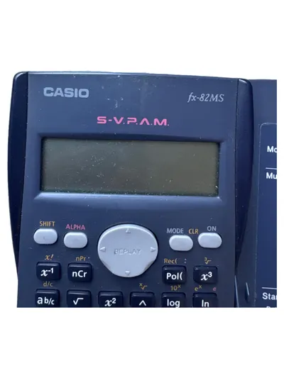 Casio fx-82MS Taschenrechner Schulrechner Wissenschaftlich Schwarz