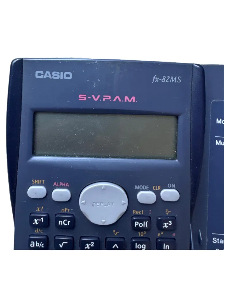 Casio fx-82MS Taschenrechner Schulrechner Wissenschaftlich Schwarz 2