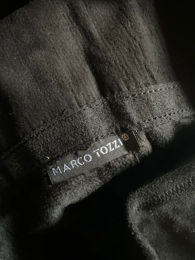 Marco Tozzi Damen Stiefel Gr. 38 Schwarz Wildleder Overknee Plateau 5