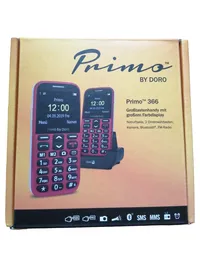 Doro Primo 366 Tastentelefon Senioren Handy Großtasten Notruf Rot 1