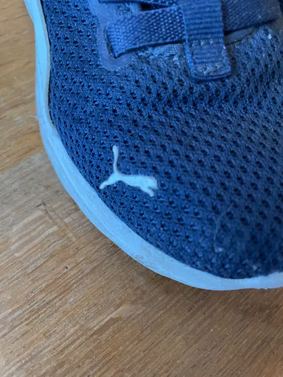 PUMA Kinder Sneaker Low Gr. 29 Blau Klettverschluss Sportschuhe
