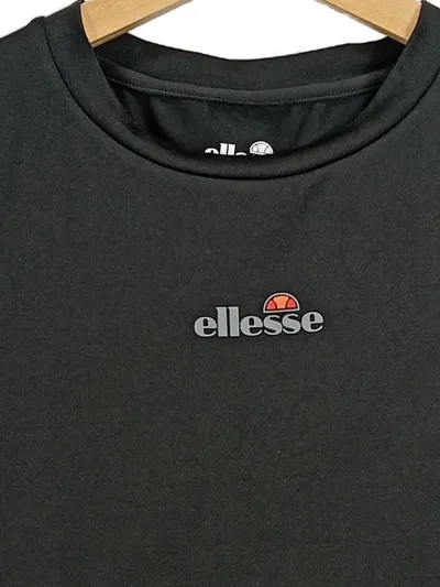Ellesse Damen Sport T-Shirt Schwarz Gr. 36/S Logo Fitness Shirt
