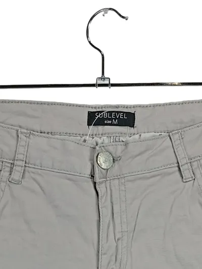 SUBLEVEL Damen Shorts Bermuda Gr. 38/M Grau Baumwolle Casual