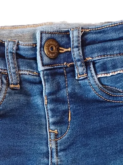 NAME IT Kinder Jeans Straight Leg Mädchen Blau Baumwolle Gr. 86