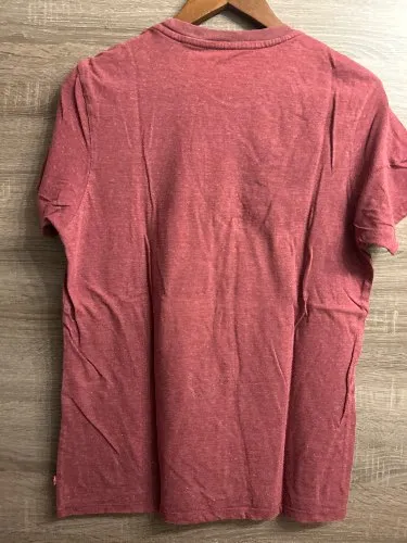 Levi's Herren T-Shirt Batwing Logo Print Baumwolle Rot Gr. M