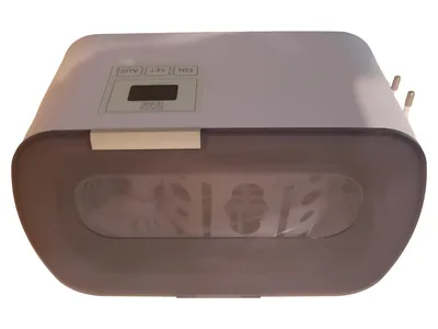 EASY HOME Ultraschall-Reinigungsgerät 50W 0,5L Timer LED-Anzeige Weiß