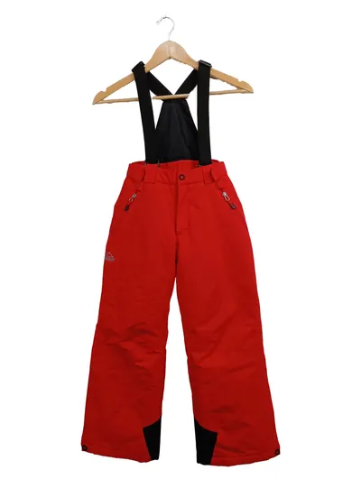 McKINLEY Kinder Skihose mit Latz Träger Gr. 140 Rot Schneehose