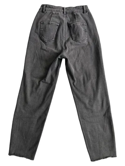 Cache Cache Damen Jeans Regular Fit Grau Gr. 160cm