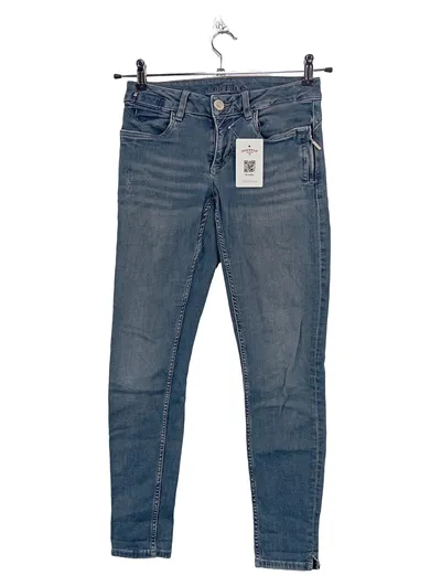 BLUE FIRE CO Damen Jeans Slim Fit Gr. 32 W24 Blau Stretch