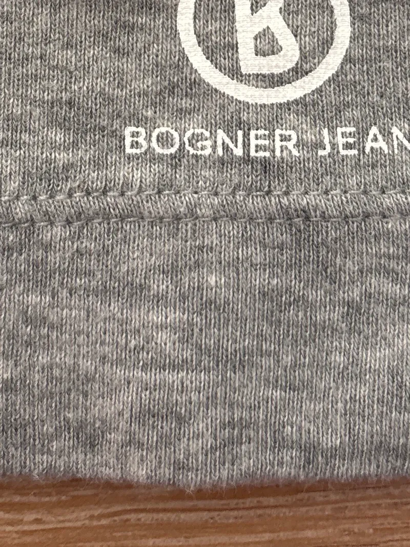 Bogner Jeans Damen Top Ärmellos Tank Top Gr. 38 M Grau Baumwolle Basic 4