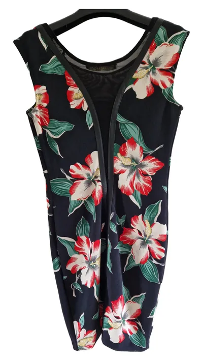 GUESS Damen Freizeitkleid S Blumenmuster Mehrfarbig