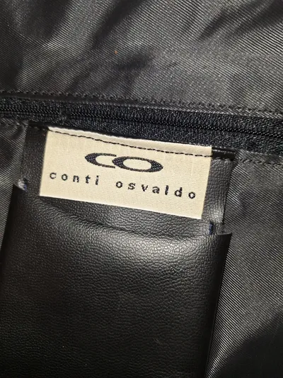 Conti Osvaldo Damen Henkeltasche Leder Schwarz Klassisch Groß