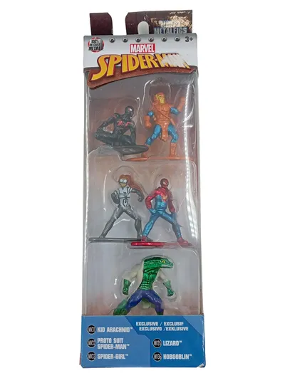 Marvel Spider-Man Nano Metalfigs Set 5 Figuren Jada Die-Cast Lizard Hobgoblin