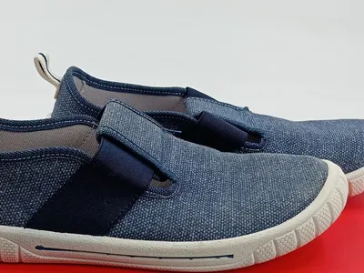 Superfit Kinder Slipper Schuhe Gr. 34 Blau Canvas Slip-On Jungen Mädchen