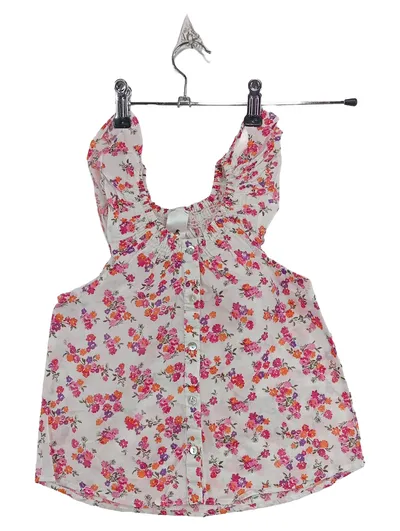 Palomino Mädchen Bluse Gr. 110 Blumenmuster Rosa Weiß Sommer