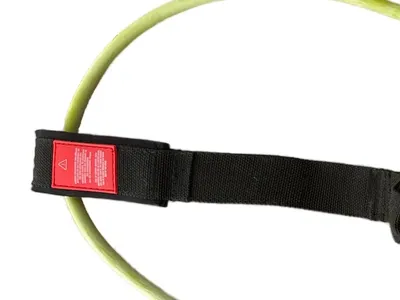 PTP Fitness Widerstandsband mit Griffen Türanker Gelb Resistance Tube Training