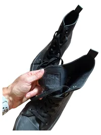 British Knights Sneaker High Top Herren Gr. 39 Schwarz Leder Schnürschuhe 2
