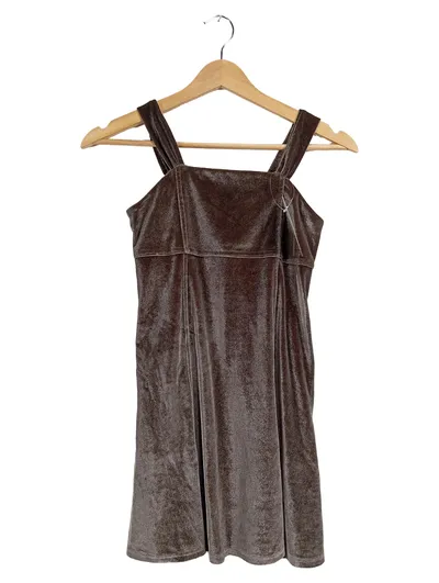 Abercrombie Kids Kleid Mädchen Festlich Elegant Braun Gr 128 Polyester