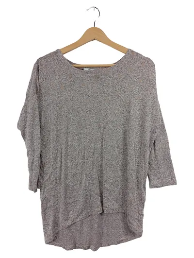 ONLY Damen Pullover Langarm Shirt Grau Meliert Gr. XS 34 Casual