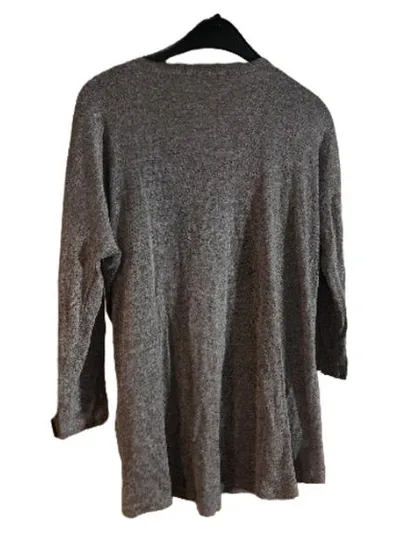ONLY Damen Pullover Langarm Shirt Grau Meliert Gr. XS 34 Casual