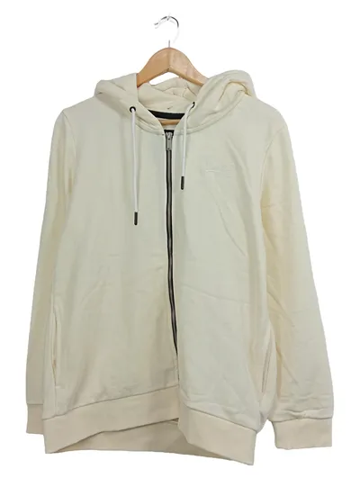 Superdry Damen Sweatjacke Kapuzenjacke Gr. 42/XL Beige Hoodie