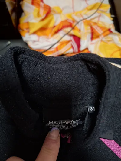 Maui Wowie Damen Fleece Pullover Gr. 34/XS Schwarz Pink Funktionsshirt