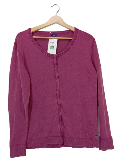 CECIL Damen Strickjacke Gr. 40/L Pink Casual Langarm