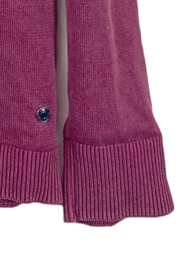 CECIL Damen Strickjacke Gr. 40/L Pink Casual Langarm
