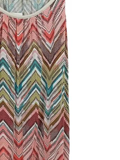 Buffalo London Damen Sommerkleid Trägerkleid Zickzack Gr. 40 Mehrfarbig